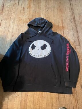 Men's Black 'The Nightmare Before Christmas' Jack Skellington Hoodie